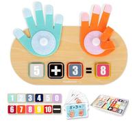 TOP BRIGHT Jouets de Comptage en Bois pour Enfants 3 Ans, Jouet Chiffre d'apprentissage Éducatif pour Garçon et Fille, Jouet Montessori Cadeau pour Enfant de 3, 4 et 5 Ans