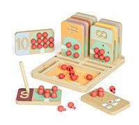 TOP BRIGHT Montessori Jouet mathématique en bois pour les tout-petits de 3 ans, jouet éducatif pour enfants de 3, 4, 5 ans, cadeau d'anniversaire pour garçons et filles, jeu de société à compter et