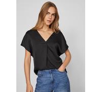 Top brillant en satin à manches courtes pour femme de VILA - VIELLETTE