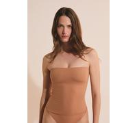 Top bustier en microfibre avec brassière intégrée - Pure Soft - M - Cannelle - Femme - Etam