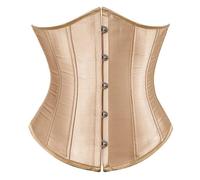 Top Bustier Femme-Corset court en satin avec os pour sculpter la