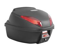 Teknix Top Case moto et scooter S-Line 35 L démontable avec clés Noir/Carbone