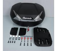 Top case moto SHAD SH47 47L Carbone Noir avec catadioptre Blanc et fermeture double