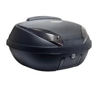 Top Case 52L Noir Mat / Carbone 58x45x32.5cm (2 Casques Intégraux) Platine, Doss