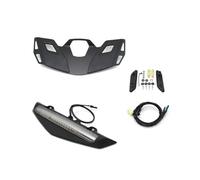 Top Case Arrière Moto avec Porte-Bagages Clignotants Feu Stop LED pour Gold Wing pour GL 1800 pour GL1800 B DA pour Tour 2021 - Porte-Bagages Arrière(Black and White Set)