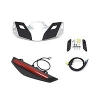 Top Case Arrière Moto avec Porte-Bagages Et Éclairage LED pour Goldwing pour GL 1800 GL1800 B DA Tour 2021 2022 - Porte-Bagages Arrière(Chrome and Red Set)