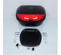 Top case Biketek Top Box 52L noir et rouge avec platine pour moto scooter Neuf