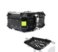 Top Case Coffre arrière pour Moto,Valise Moto en Aluminium,Top Box da Moto,Bagages étanches pour Motos,Coffres Moto avec Serrure de Sécurité 28L,36L,45L,55L,65L,80L,100L(Black,28 L)