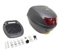 Top Case Coffre de moto avec plaque de montage Noir 28 l