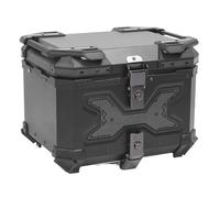 Top Case de Moto en Alliage D'aluminium Durable 45 L à Dégagement Rapide pour Motos Universelles Imperméabilisation Noir 16,54 X 13,39 X 12,99 Pouces