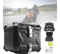 Top Case De Moto en Aluminium, 36l 45l 55l 65l Boîte De Queue De Moto Boîte De Rangement pour Moto Boîte à Bagages pour Casque De Voyage De Moto Boîte De Queue De Mot, One Color, D-45L
