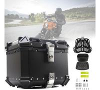 Top Case De Moto en Aluminium, 36l 45l 55l 65l Boîte De Queue De Moto Boîte De Rangement pour Moto Boîte à Bagages pour Casque De Voyage De Moto Boîte De Queue De Mot, One Color, B-80L
