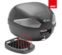 Givi Topcase 29 Lt – Petit universel noir complet avec plaque