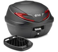 Top-Case GIVI B39N MonoLock 39L Noir Rouge Avec Plaque Universelle