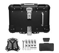 Top Case Moto 40 L 45 L,Coffre Moto,Coffre arrière pour Moto,Valise pour Moto étanche Coffre Scooter verrouillable avec Dossier(Black,40 L)