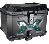 Top case moto, alliage d'aluminium durable, design étanche, 65L
