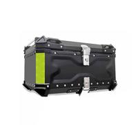 Top Case Moto Aluminium Top Case Valise pour Moto 28L 36L 45L 55L 65L 80L 100L Coffre pour Casque Très Résistant avec Serrure de Sécurité(Noir,65L)
