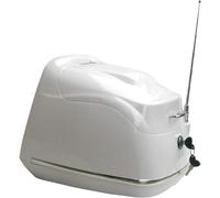 Top Case Moto Case Top Case Top Case Boîte, Top Case Universel, pour Scooter, Moto, Cyclomoteur Et Quad Stockage Valise Scooter Can Casques,Blanc