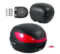 Top Case Moto Scooter Valise 31lt Universel Fermeture Manuelle Matt noir