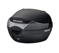 TOP CASE SHAD SH33 NOIR 33L AVEC PLATINE POUR SCOOTER-MAXISCOOTER (CONTENANCE 1