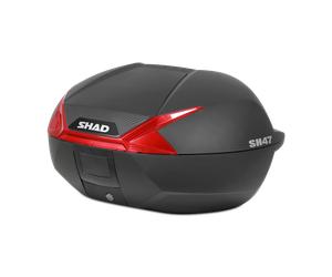 Top Case Shad SH47 Catadioptre Rouge Rouge