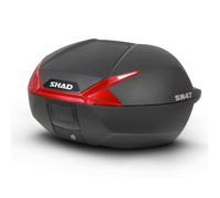 Shad Top case SH47 Catadioptre Blanc