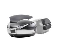 Top Case Shad SH48 + Capot + Dosseret Look Carbone