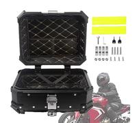 Top Case Universel De Moto, Coffre De Moto en Aluminium Top Box, Valise Topcase avec Support De Montage Universel, 28L 36L 45L 55L 65L 80L 100L Bagages pour Motos (Color : Black, Size : 28L)