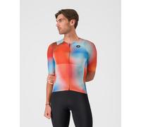 Top Castelli Free Speed 3 Race Rosso Corsa manches courtes orange intense bleu - L