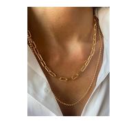 Top Chain Necklace Set Two Piece Layered Adjustable Fashion Jewelry Gift for Her