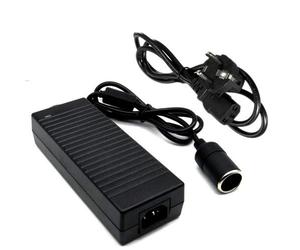 Top Chargeur * Convertisseur Transformateur Adaptateur Alimentation Chargeur AC 230V vers DC 12V 10A 120W Prise d'Allume Cigare de Voiture pour Glacière Électrique Aspirateur Main Gonflage de Pneu