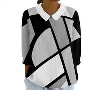 Top Chic Et Élégant Femme - Chemise Bowling, Haut Grande Taille, Chemisier Manche Courte, Tee Shirt Manches Longues, Tee Shirt Chasse, Chemise Chic Ivoire L