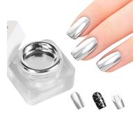 Top Coat Chromé 8ml Effet Miroir et Brillance Intense | Gel UV Effet Métal pour Design et Peinture des Ongles pour , Soirée, Rencontre, Femmes, Filles, Débutant, Manucure et