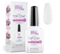 Top Coat Mat Semi permanent et Gel Sans Résidu 10 ml Uv/Led - Vernis Gel Uv No Wipe. Pour Toutes les Méthodes.(Top Coat UV-LED Mat)