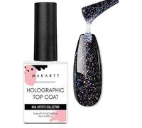 Top coat pailleté glitter reflective, vernis gel semi-permanent finition brillante longue durée nail art design moderne pratique