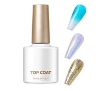 Top Coat Pour Ongles En Gel - Top Coat 10 Ml, Manucure À Motif Ondulé