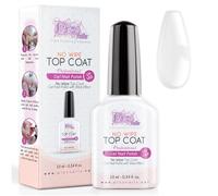 Top Coat Semi Permanent sans résidu 10 ml Uv/Led - Vernis Top Gel Uv Brillant sans couche de dispersion. Pour Toutes les Méthodes de Recostrution