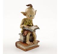 Top Collection Jardin Féérique Miniature et Statue de Terrarium Garden Pixie Elf Reading Book
