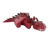 Top Collection Jardin Féérique Miniature et Terrarium Mini Statue de Dragon de Couchage, Rouge