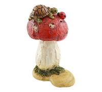 Top Collection Jardin Féérique miniature et Terrarium Mini Tortue sur champignon Statue