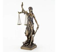 Statue de la Justice de 32 cm, couleur bronze.