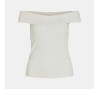 Top Coton Sahia Black Épaules Dénudées Femme Vila