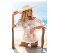 Top cover up beige épaule dénudée Beige M