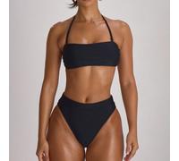 Top de bikini bandeau amovible, couleur unie, essentiel pour la baignade, les vacances, l'été et les voyages. Tenue de plage basique pour la villégiature L,M,S,XL,XSUnicoloreTissu tricoté