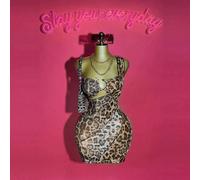 Top de bikini bandeau avec décoration métallique imprimé léopard et mini-jupe à décoration de dent à une épaule, sexy et L,M,S,XSMotif texturéTissu tricoté