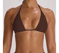 Top de bikini triangle à col halter. Maillot de bain pour vacances, voyages, été, plage. Basiques pour enterrement de vie de jeune fille, mariage, demoiselle d'honneur. Couleur unie, style resort L,M,