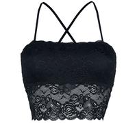 Top de Forplay - Haut Bandeau Dentelle - S à XL - pour Femme - noir XL