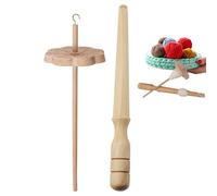 Top de goutte de borne - Spinner en bois de hêtre, Nospepinne léger | Broche à main sculptée avec une poignée lisse, une rotation équilibrée pour tissage, tricot, crochet, la broderie et les