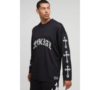 Top de hockey oversize à manches longues - Official homme - noir - L, noir