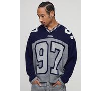 Top de hockey universitaire à manches longues - MAN homme - bleu - M, bleu